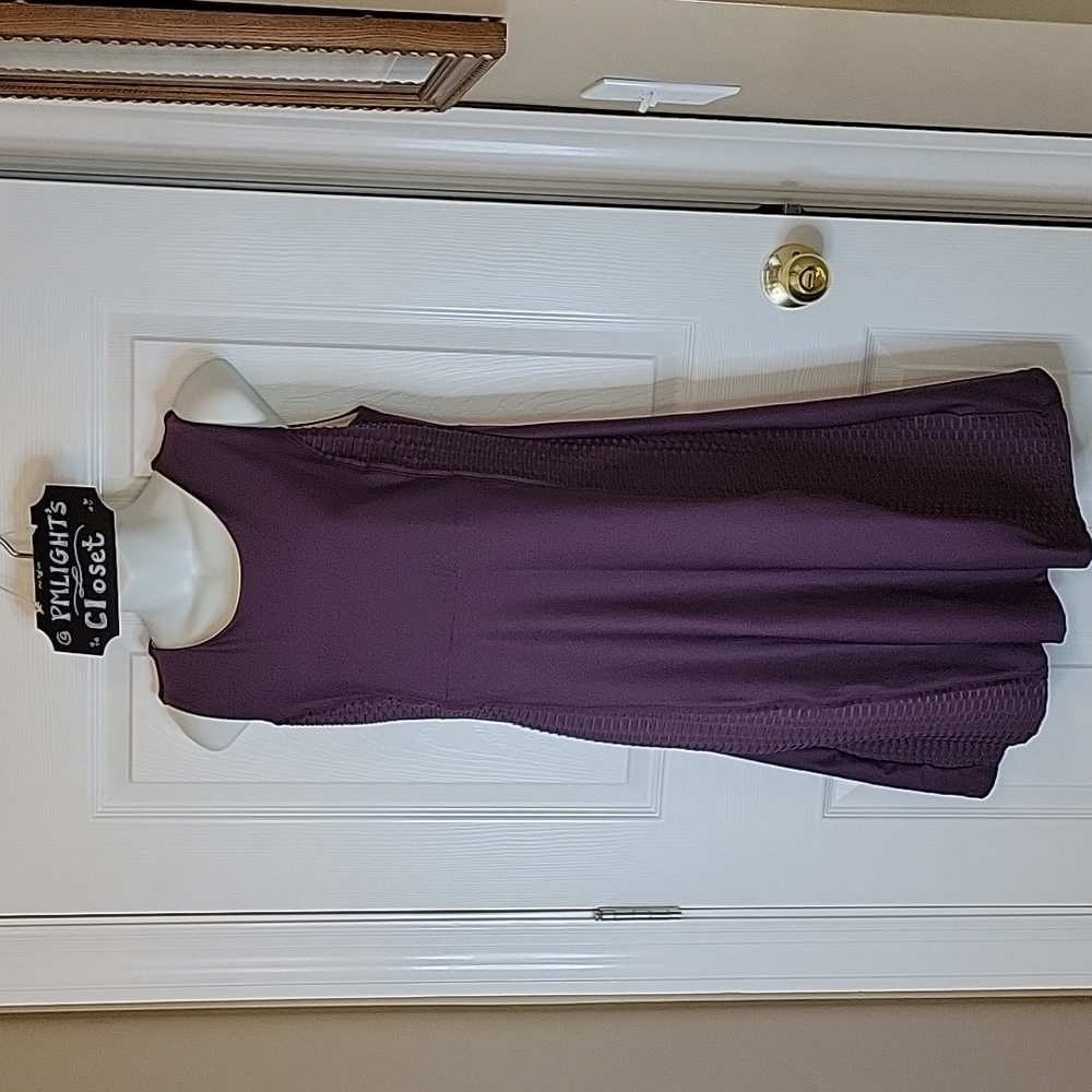 Mondetta Performance Luxury Dress Medium Purple Sleeveless